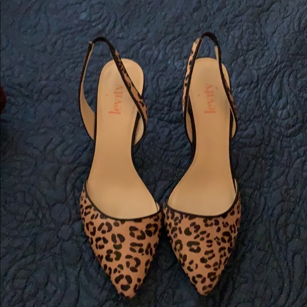 Levity Animal print Sling Back Heels